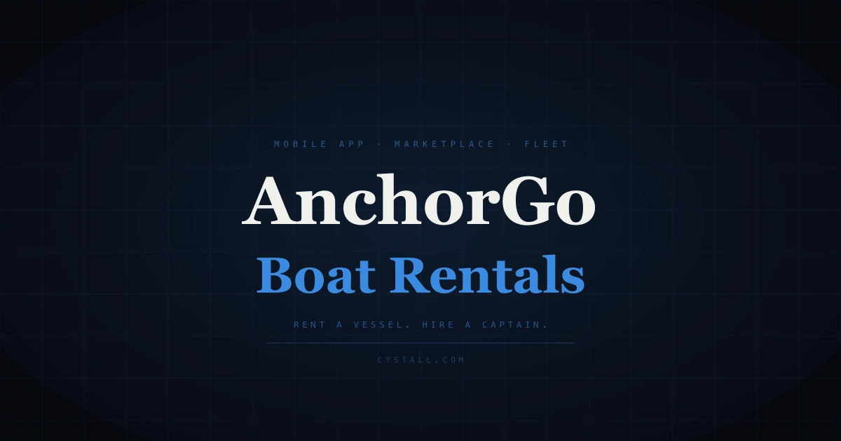 AnchorGo — boat rental marketplace with captain management