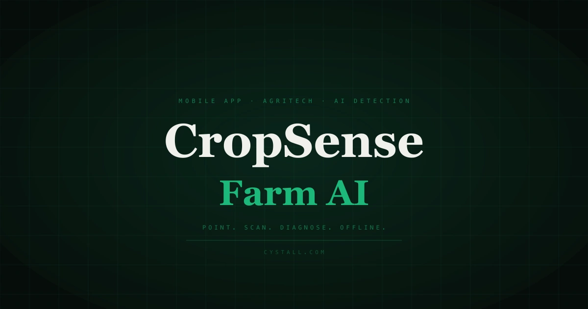 CropSense — AI crop disease detection mobile app