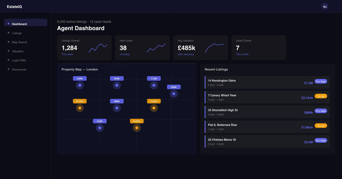 EstateIQ — AI-powered property platform