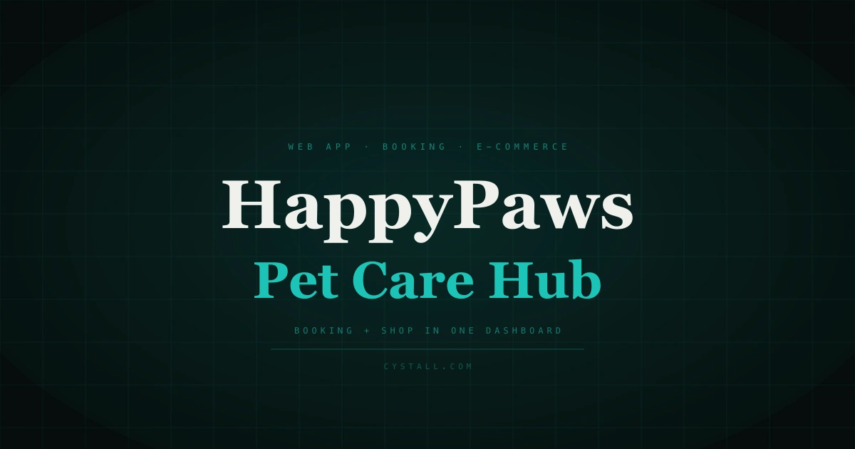 HappyPaws — pet care booking and shop platform