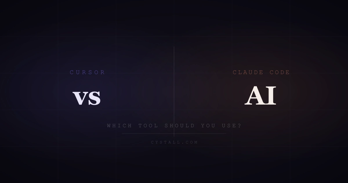Cursor vs Claude Code AI coding tool comparison