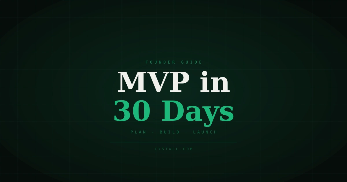 How to build an MVP in 30 days