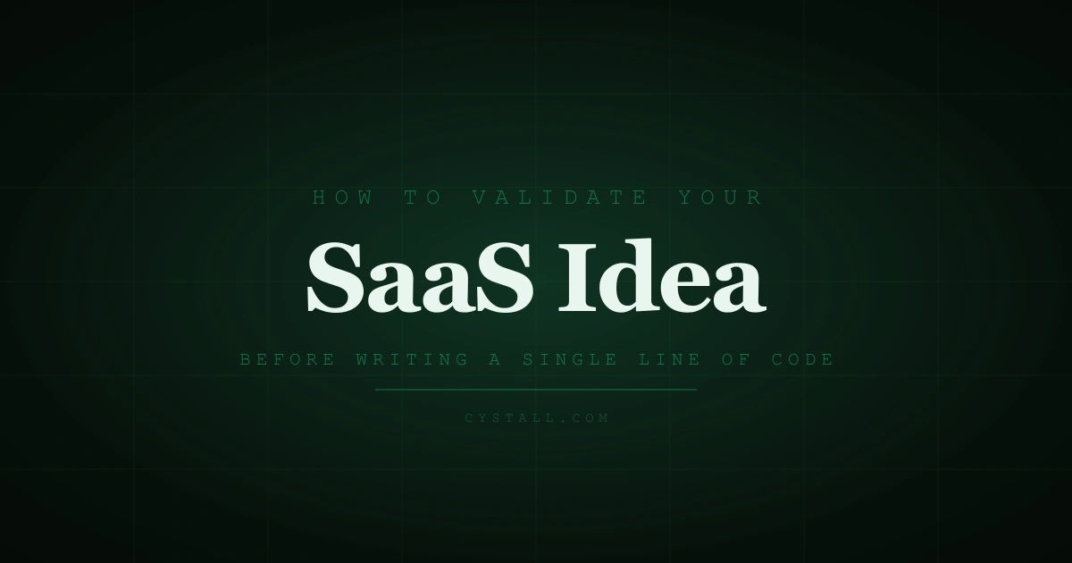 How to validate your SaaS idea before writing code