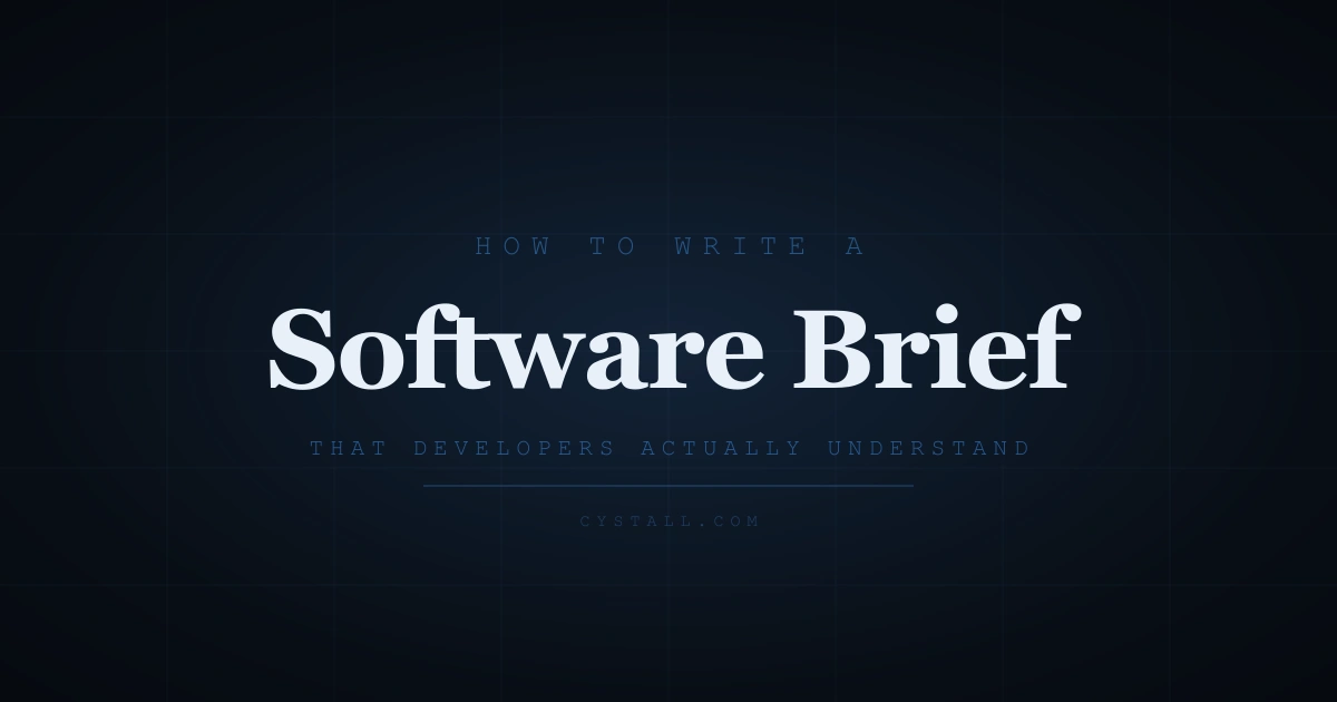 How to write a software brief developers understand