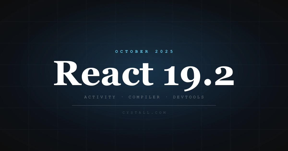 React 19.2 new features overview