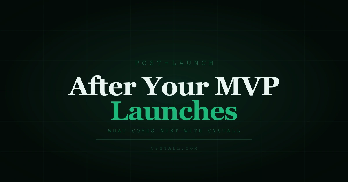 What Happens After Your MVP Launches — Cystall Blog