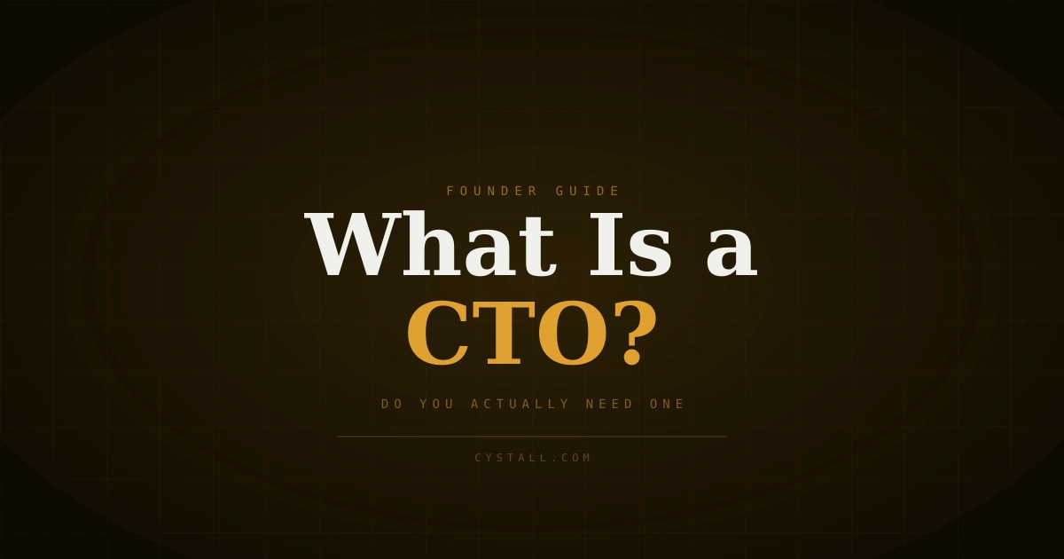 What is a CTO and do you need one as a non-technical founder