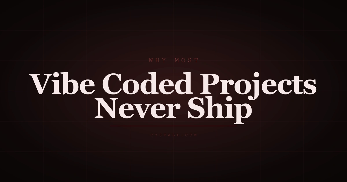 Why most vibe coded projects never ship to production