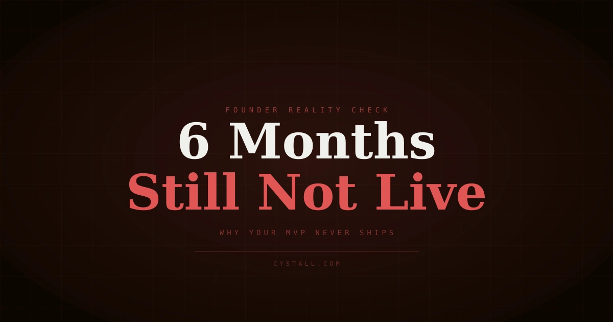 Why your MVP took 6 months and still isn't live