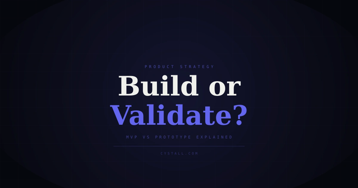 Comparison of MVP and prototype: prototype is a sketch, MVP is a functional product