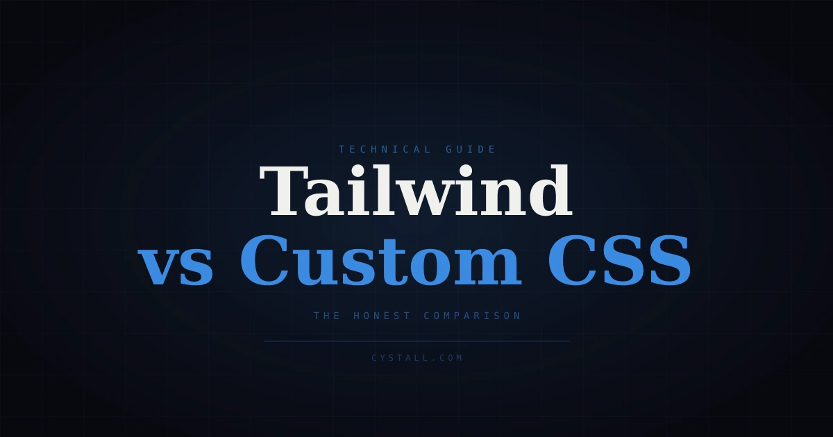 Tailwind CSS vs custom CSS comparison for SaaS developers
