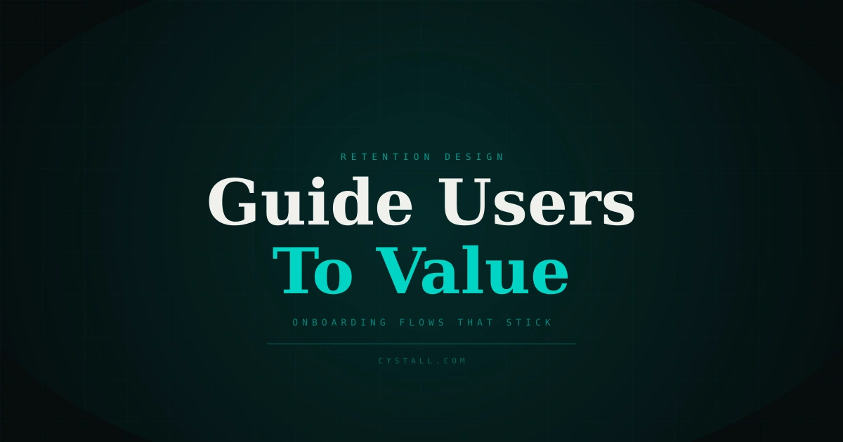 A clean interface showing a user completing their first task in a SaaS app, with a progress indicator and a success state highlighted in teal.
