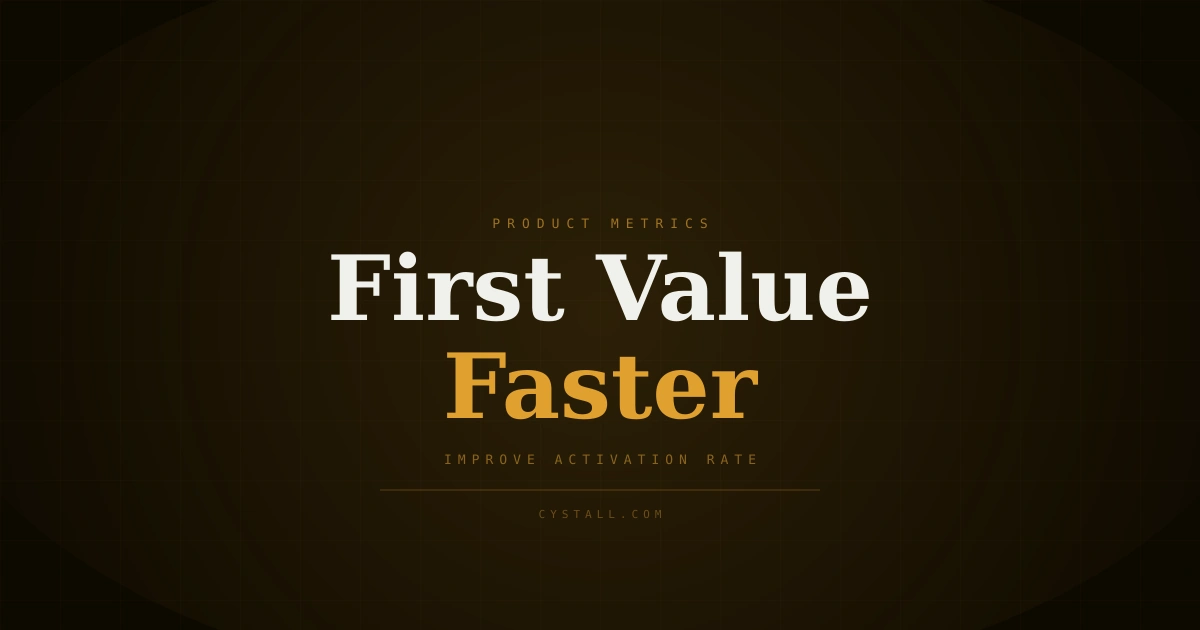 A modern cover image about activation rate, improving onboarding, and product growth