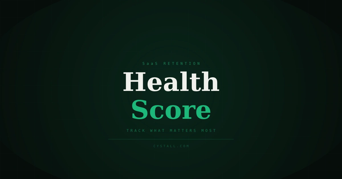 Illustration about tracking customer health score data for SaaS retention