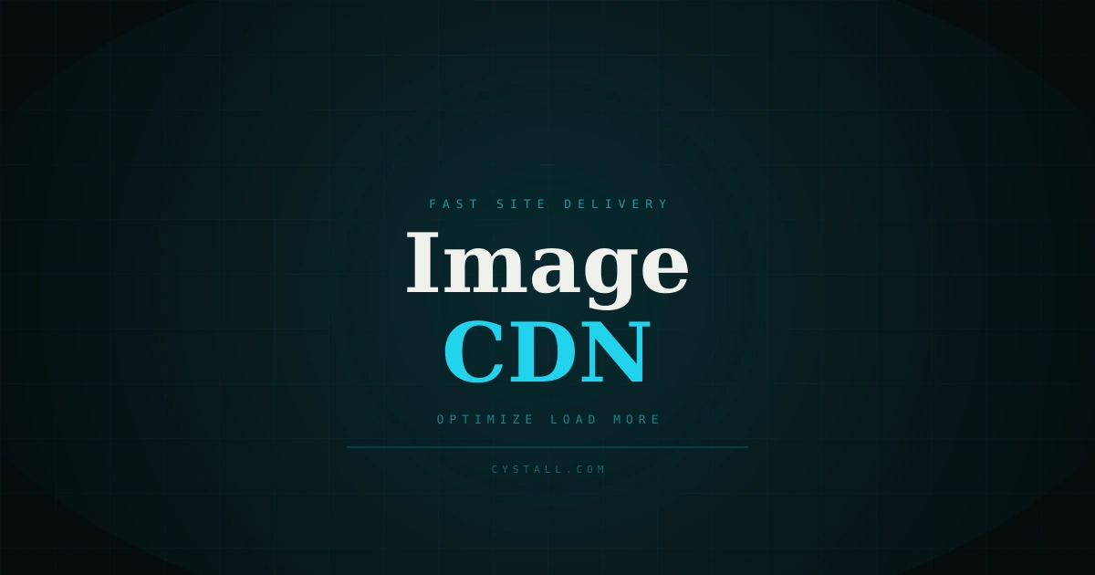 Cover image about image optimization and CDN setup for a fast website