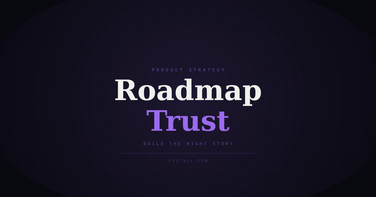 A bold editorial cover showing the words Roadmap and Trust with a clean tech style.